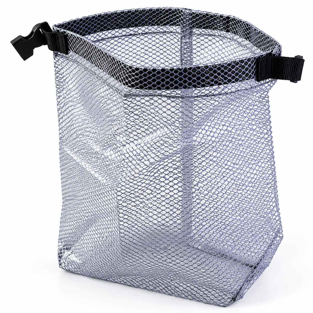 Mesh Travel Organizer Pouch With Buckle For Toiletries (1 Pc 27x23 Cm)