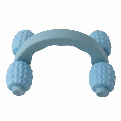 Handheld 4 Roller Body Massager For Muscle Relaxation Arms Legs And Back (1 Pc)
