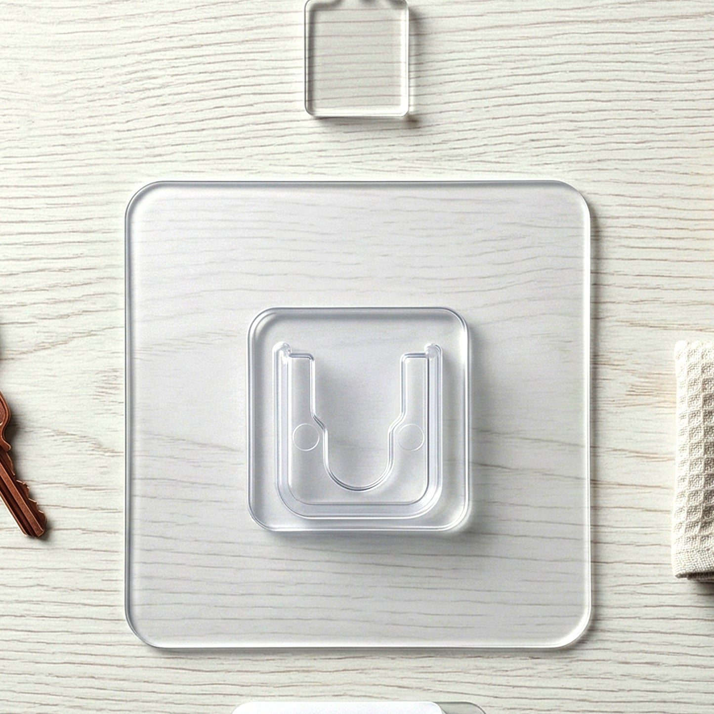 Transparent Self Adhesive Wall Hook (1 Pc)