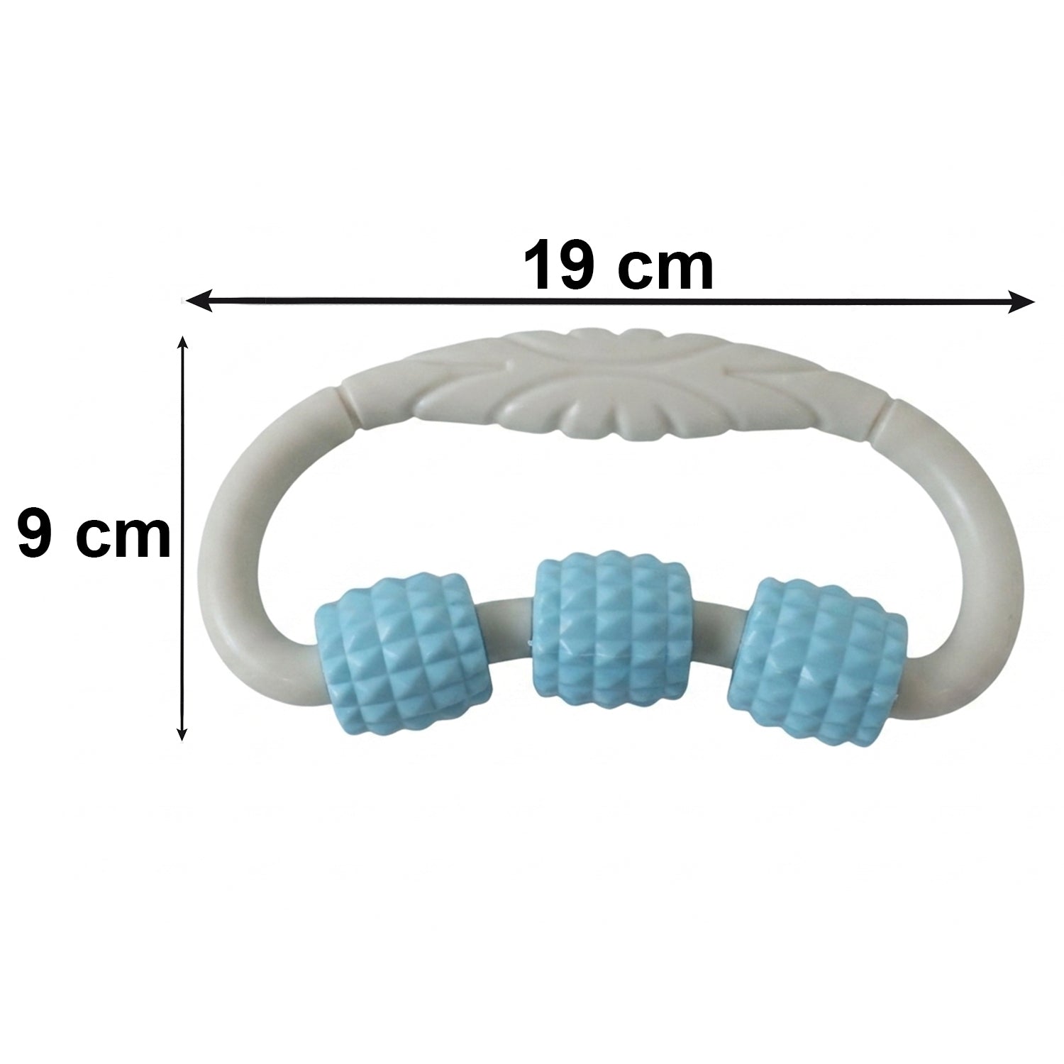 Handheld 3 Roller Body Massager Ring For Muscle Relaxation Arms And Legs (1 Pc)