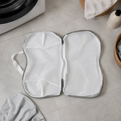 Reusable 3d Mesh Laundry Washing Bag With Zipper For Shoes And Delicates (1 Pc)