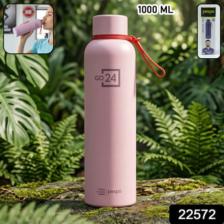 Pexpo Bravo Vacuum Insulated Hot  Cold Stainless Steel Water Bottle 1000 Ml