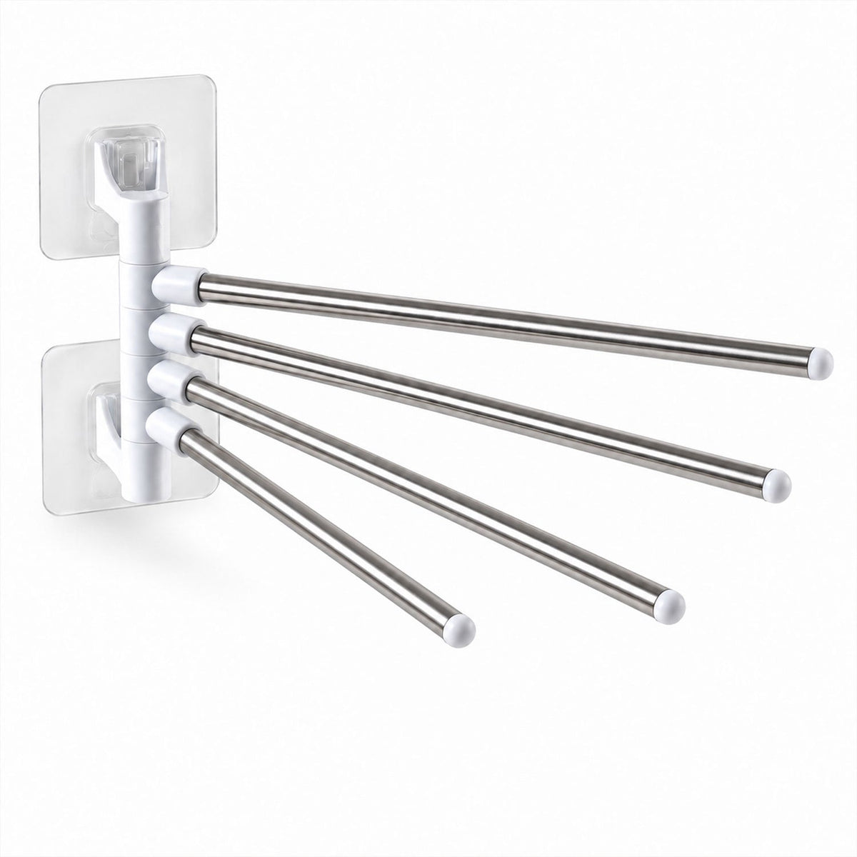 Four Bar Swivel Wall Mounted Towel Rack For Bathroom And Kitchen (1 Pc)