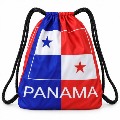 Wukusy printed drawstring backpack with braided cords for sports and gym, 40x33 cm, showing the stylish design and adjustable straps.