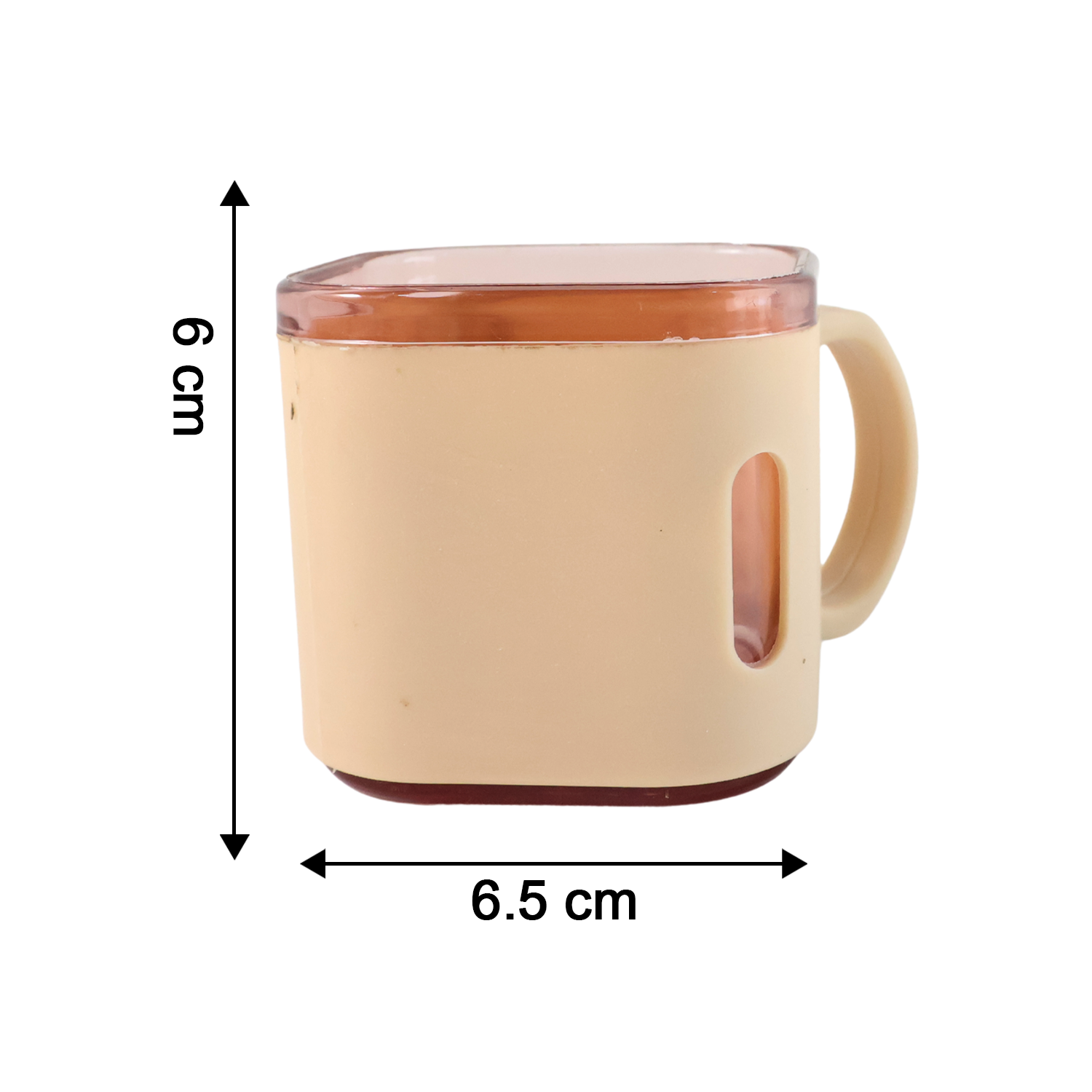 Premium Square Shape Tea Cup Set  6-piece (150 Ml)