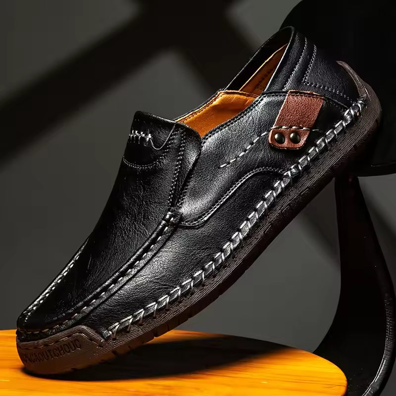 Anti Skid Brown Semi Formal Shoes - Size = 7