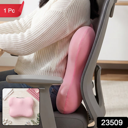 Memory Foam Lumbar Support Cushion For Office Chair Car Seat And Home Use (1 Pc)