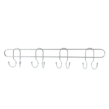Heavy Duty Stainless Steel Wall Mounted Hook Rack (1 Pc)