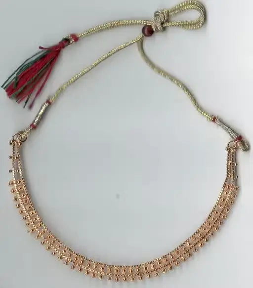Necklace Set for Women | Gold-Plated Copper Choker with Matching Earrings, Adjustable.