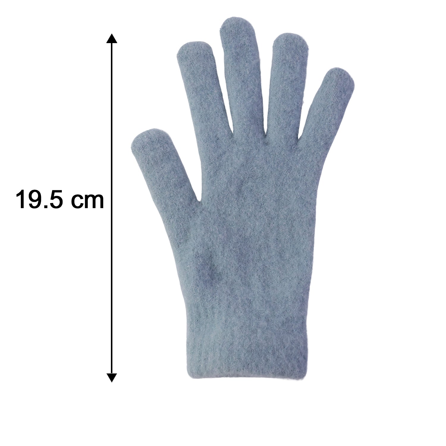 Pair of ultra-soft fleece winter gloves for men and women by Wukusy, shown in black, designed for warmth and comfort in cold weather.