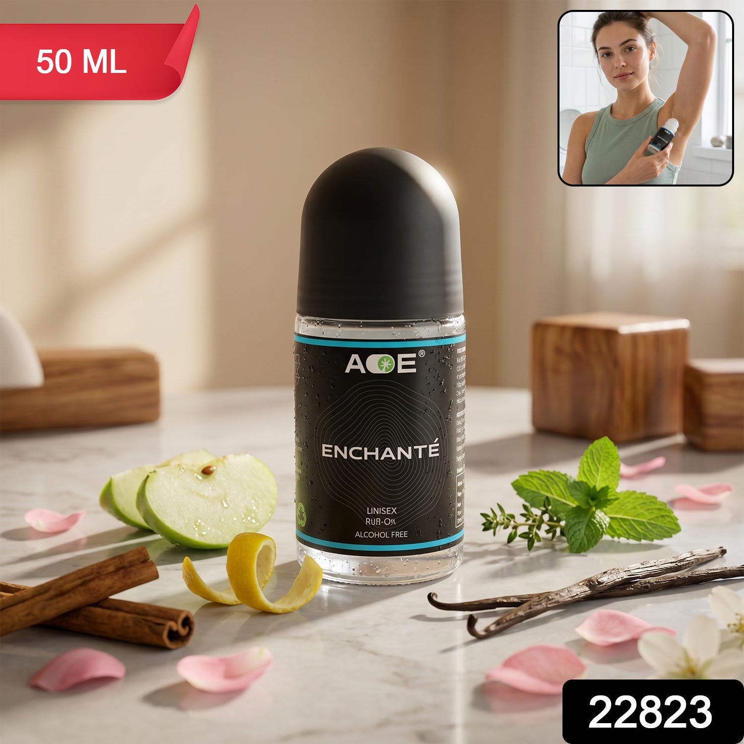Aoe Premium Long Lasting Unisex Roll-on Deodorant Body Fragrance (1 Pc 50 Ml  Blue)