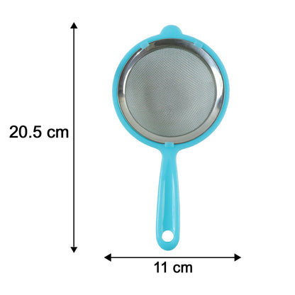 3-in-1 Mesh Tea Filter Strainer Set With Long Handles For Kitchen Use (3 Pc Set)