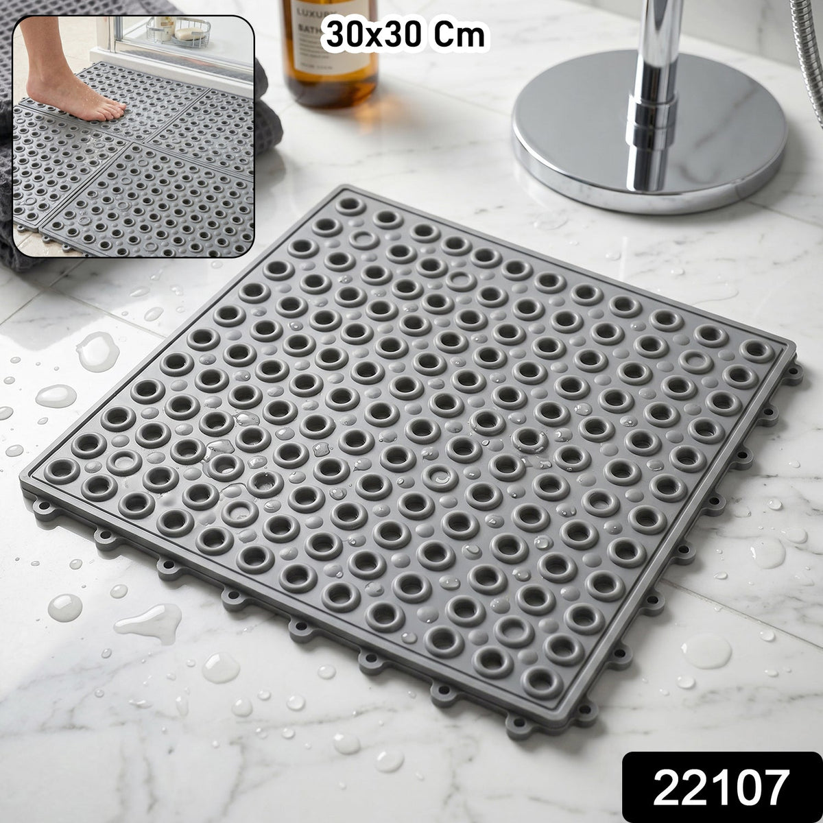 Bathroom Anti Skidding Mat  Non Slip Safety For Wet Areas