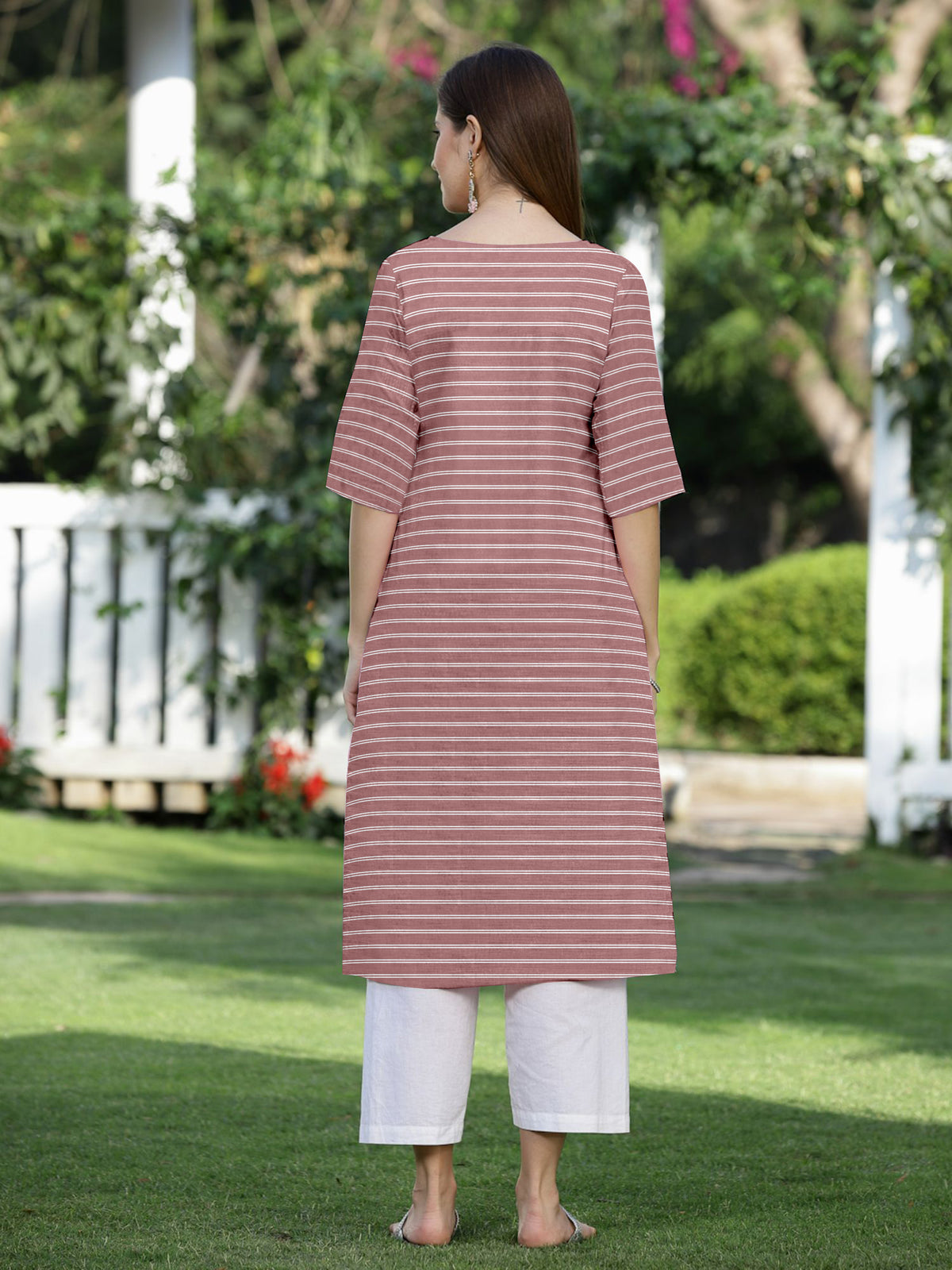 latest Cotton Fancy Stripped Kurti - TC-511-XL