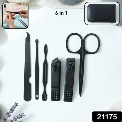 6 In 1 Professional Manicure  Pedicure Grooming Tool Set