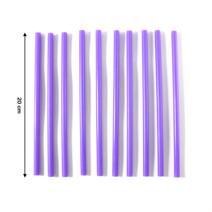 Reusable Plastic Drinking Straws Pack Of 10