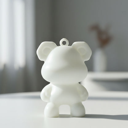 Cute Bear Shape Mini Figure Keychain (1 Pc)