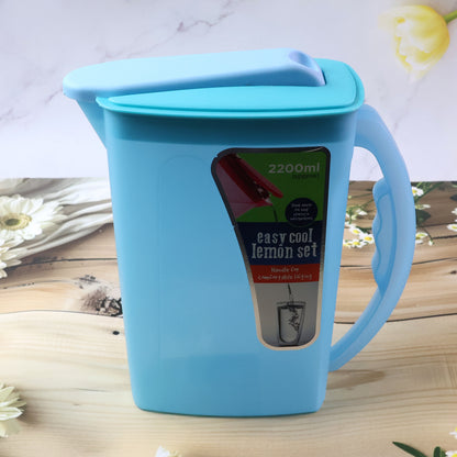 Easy Cool Lemon Set Water Jug With Lid  Handle (Approx. 2200 Ml)