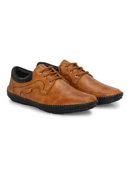 Tan Lightweight Comfort Summer Trendy Premium Stylish Sneakers For Men: Size-10