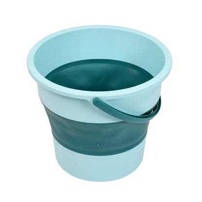 4009 Water Bucket Folding High Capacity Foldable Hanging With Handle Storage Water Space-saving Great Load Bearing Laundry Basket Bathroom Products