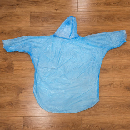 Disposable Rain Coat Hooded Full Sleeve Poncho For Bike Riders (1 Pc)