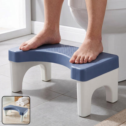 Plastic Toilet Squat Stool With Anti-slip Surface For Bathroom Comfort (1 Pc)