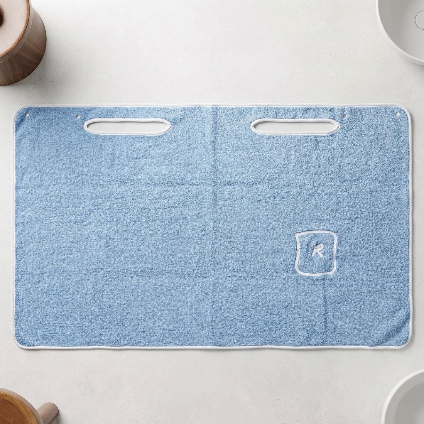 Soft Absorbent Cotton Bath Towel With Wearable Wrap And Handy Side Pocket (1 Pc)