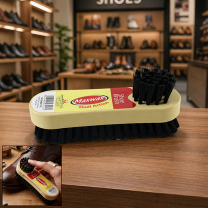 Maxwax Dual Action Shoe Cleaning Brush 2 In 1 (1 Pc)