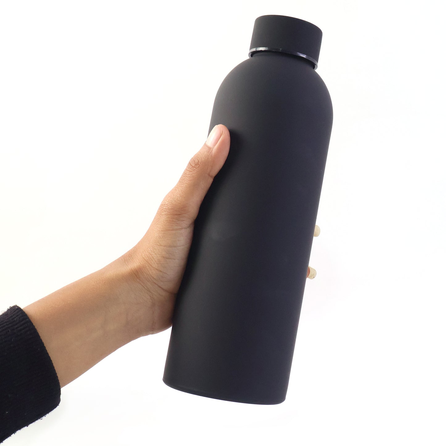 Stainless Steel Double Wall Vacuum-insulated Drink Water (Black  500 Ml Approx)