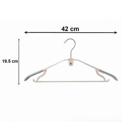 Durable Plastic Clothes Hangers Set (5 Pc Set)