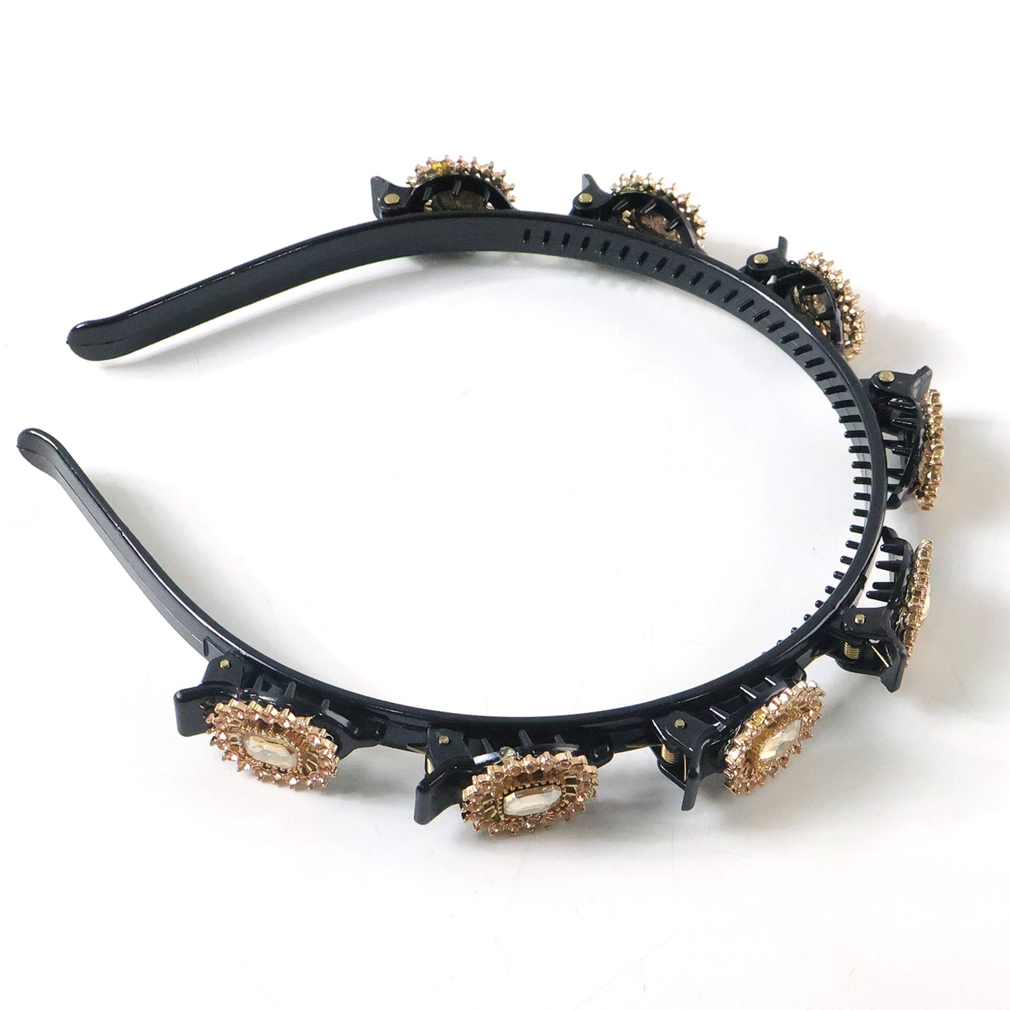 Premium Gold Stone Studded Designer Hair Band (1 Pc)