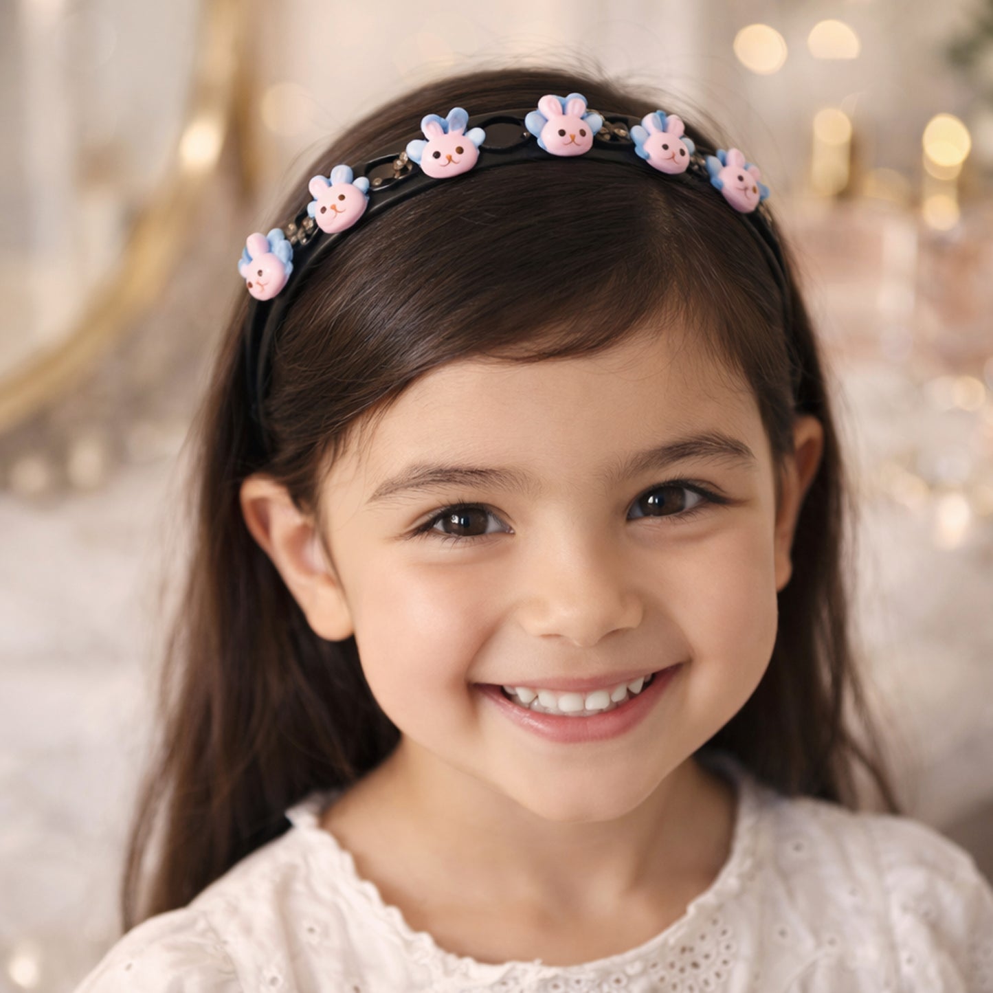 Cute Cartoon Bunny Design Kids Hair Band (1 Pc)