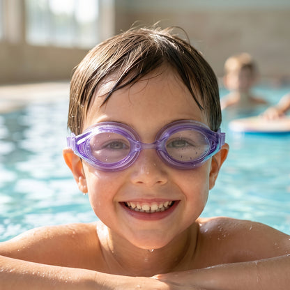 Kids Lightweight Swimming Goggles With Flexible Frame And Leak-proof Seal   1 Pc