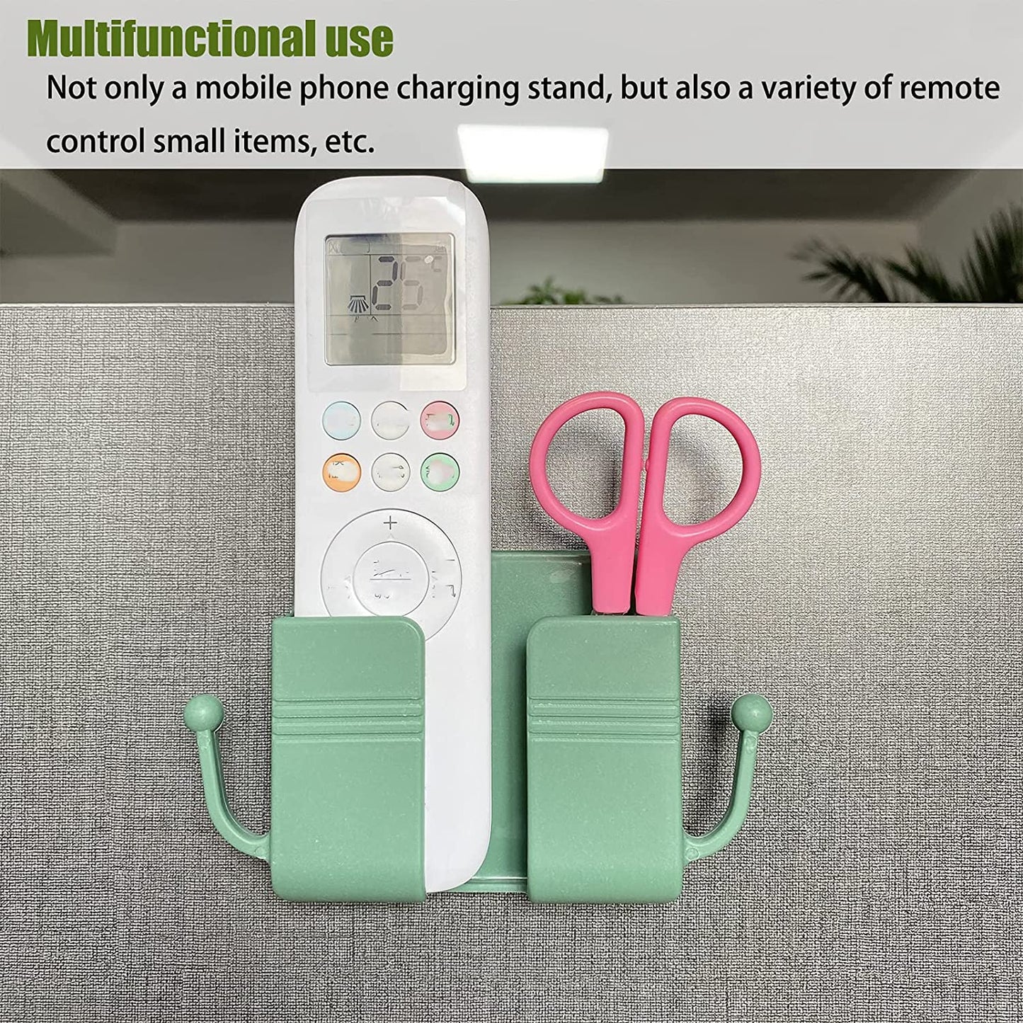 Wukusy wallmount mobile stand with hook, used for hanging clothes and items in households and various settings.