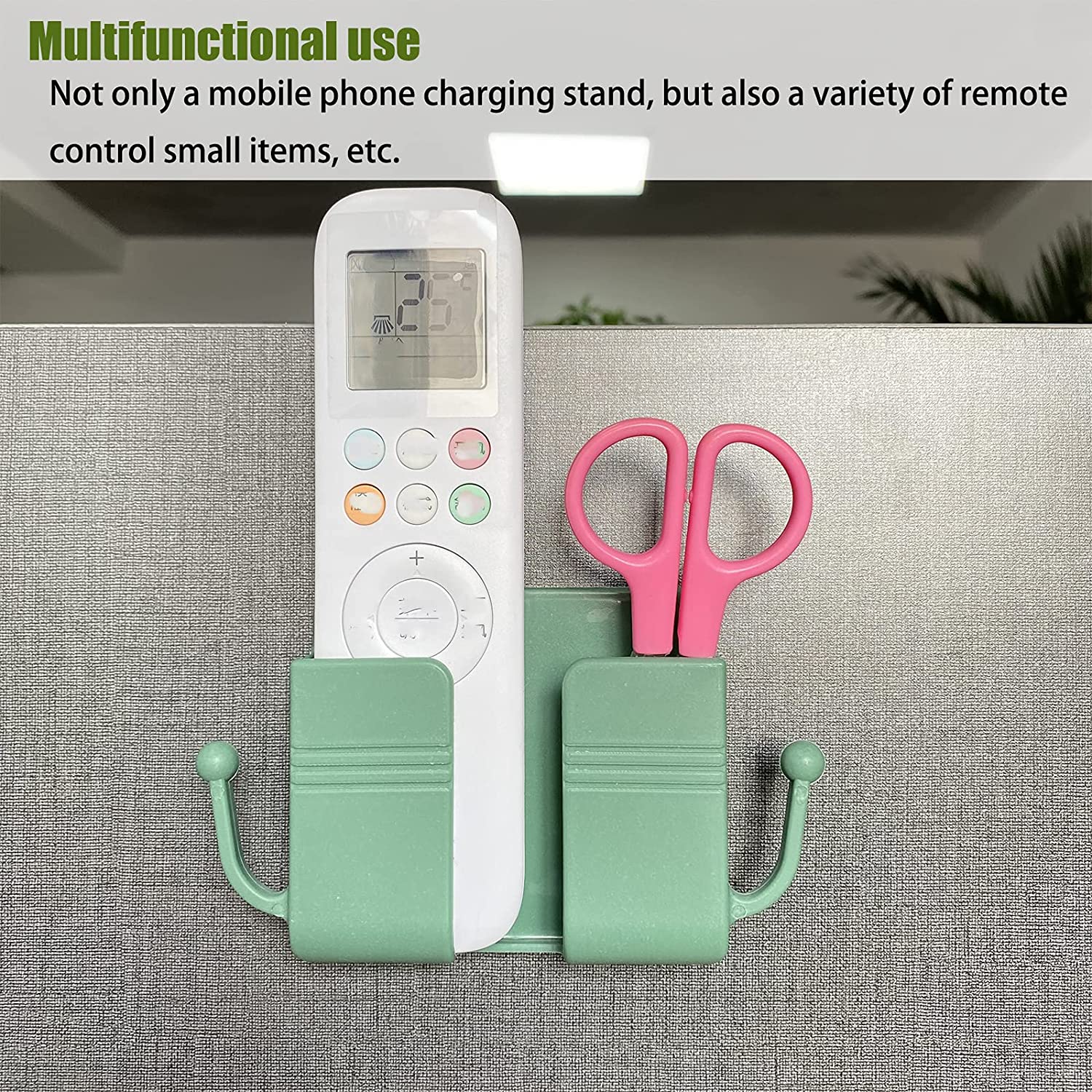 Wukusy wallmount mobile stand with hook, used for hanging clothes and items in households and various settings.