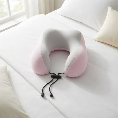 U Shaped Travel Neck Pillow With Ergonomic Support For Flights And Travel (1 Pc)