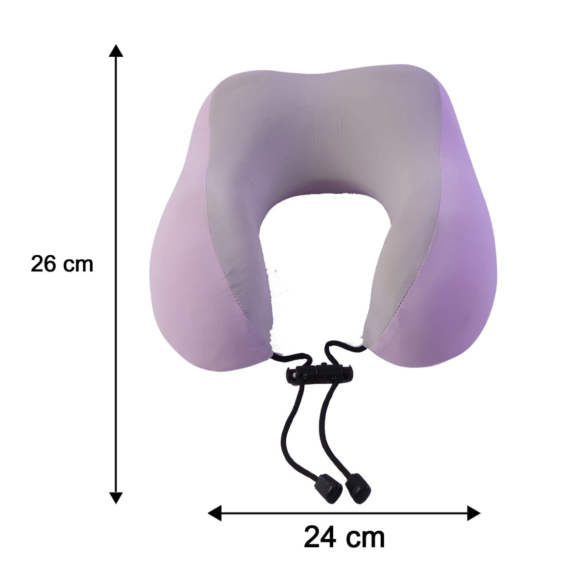 U Shaped Travel Neck Pillow With Ergonomic Support For Flights And Travel (1 Pc)