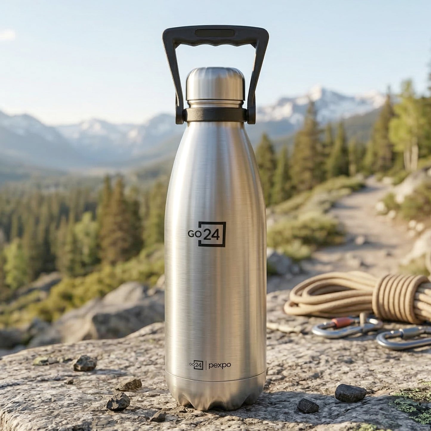 Pexpo Echo Vacuum Insulated Hot  Cold Stainless Steel Water Bottle 1500 Ml