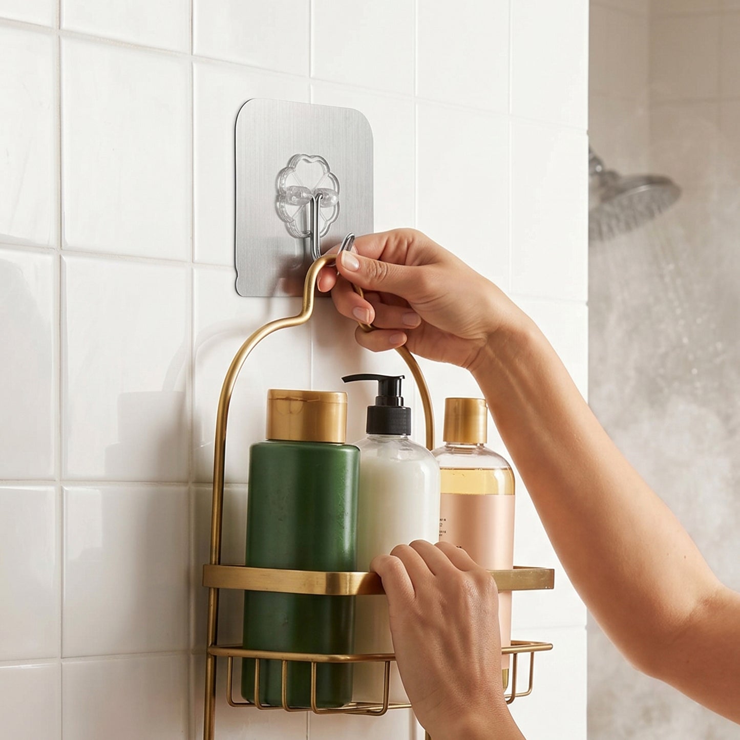 Transparent Heavy Duty Self Adhesive Wall Hook (1 Pc)