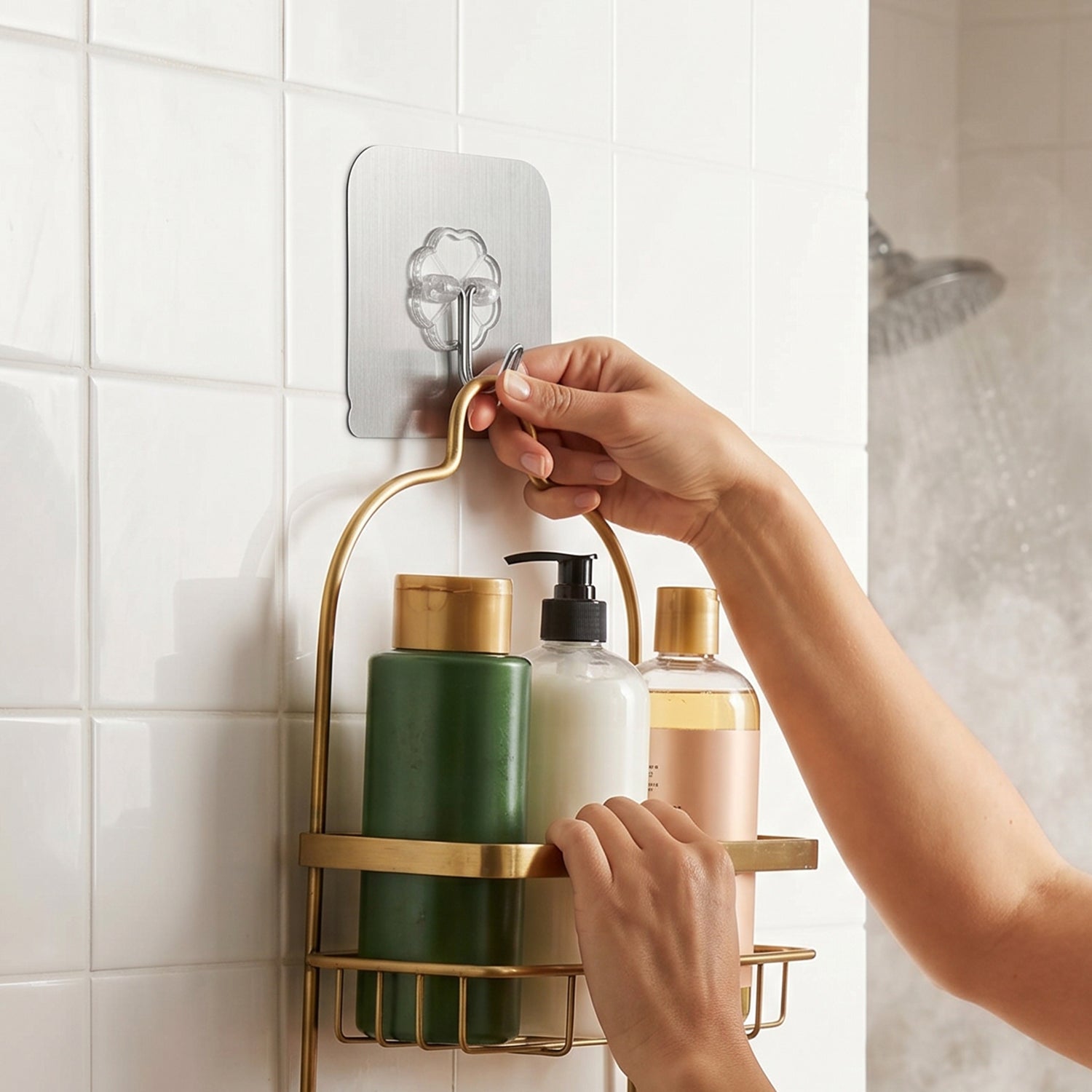 Transparent Heavy Duty Self Adhesive Wall Hook (1 Pc)