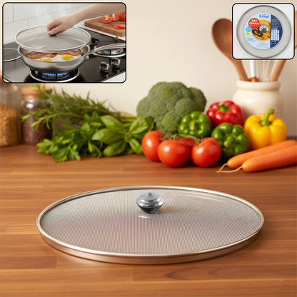 Stainless Steel Fine Mesh Food Net Cover Lid  8 Inch