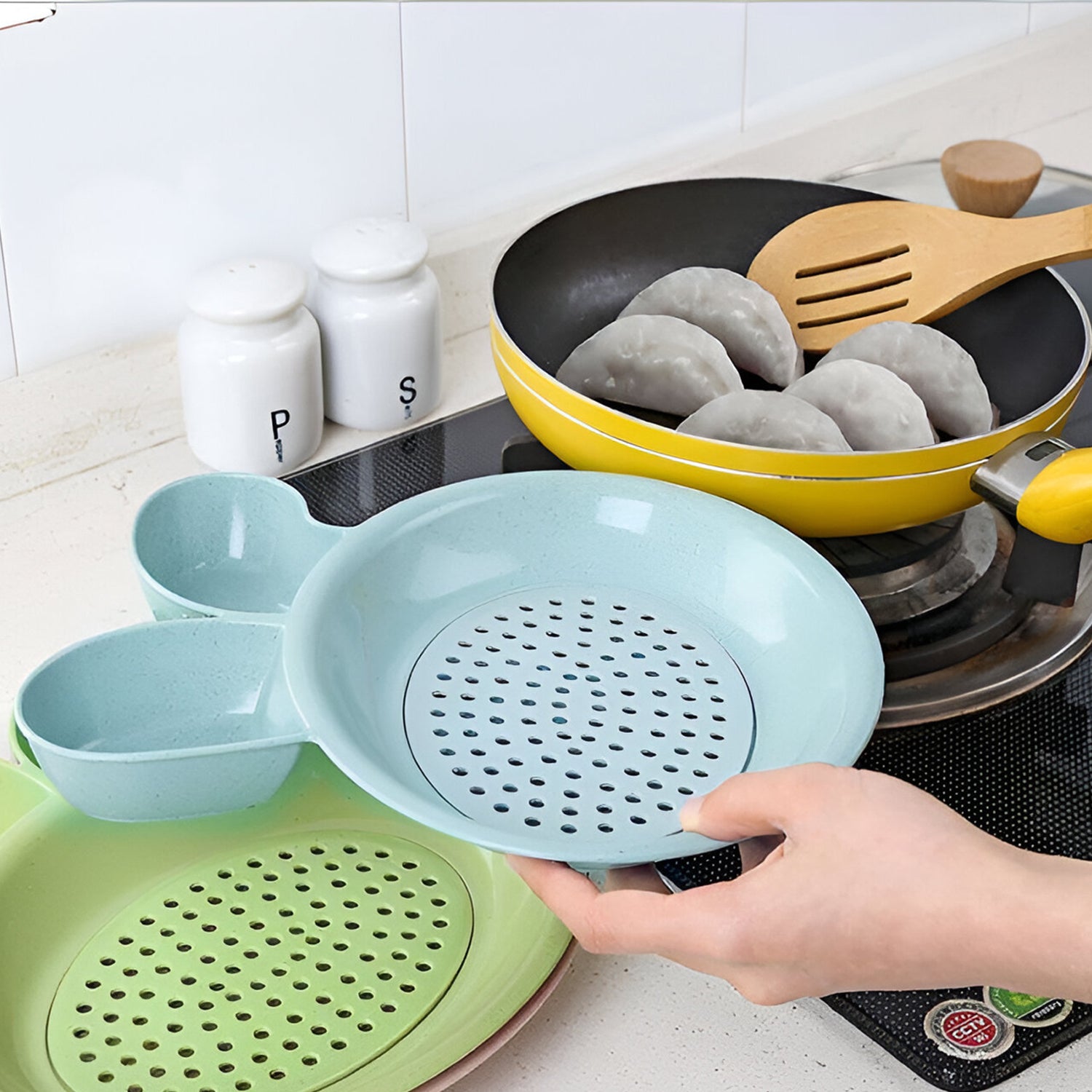 Multi-purpose Dumpling  Snack Serving Plate (1 Pc)