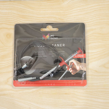 Wukusy premium spring drain dredging tool with 61-inch sink cleaner claw grabber for removing clogs and debris from drains.