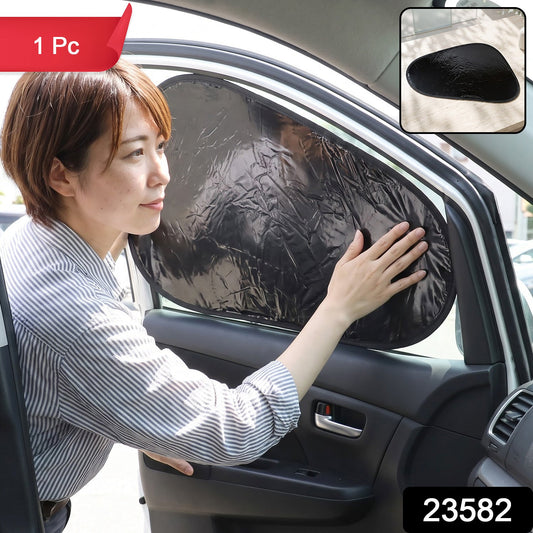 Car Side Window Sun Shade Protector With Suction Cups For Summer Travel (1 Pc)