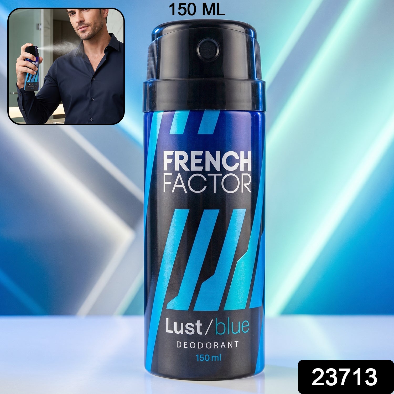 French Factor Lust Blue Deodorant Body Spray (1 Pc 150 Ml)