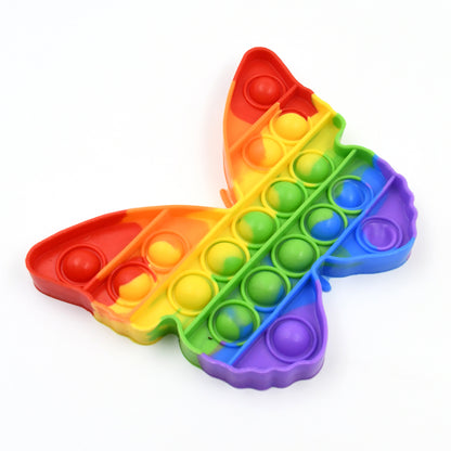 17638 Pop Fidget Toy Push Pop Bubble Fidget Sensory Toy For Kids And Adults Fidget Popper Stress Reliever Sensory Fidget Poppers (Butterfly  Car Shape  1 Pc)