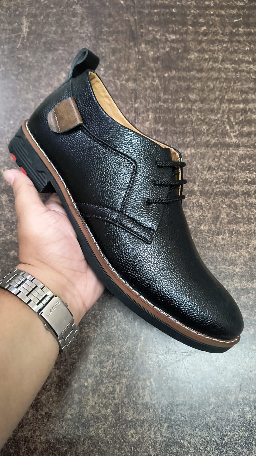 Mens Derby Semi Formal Black - Size = 8