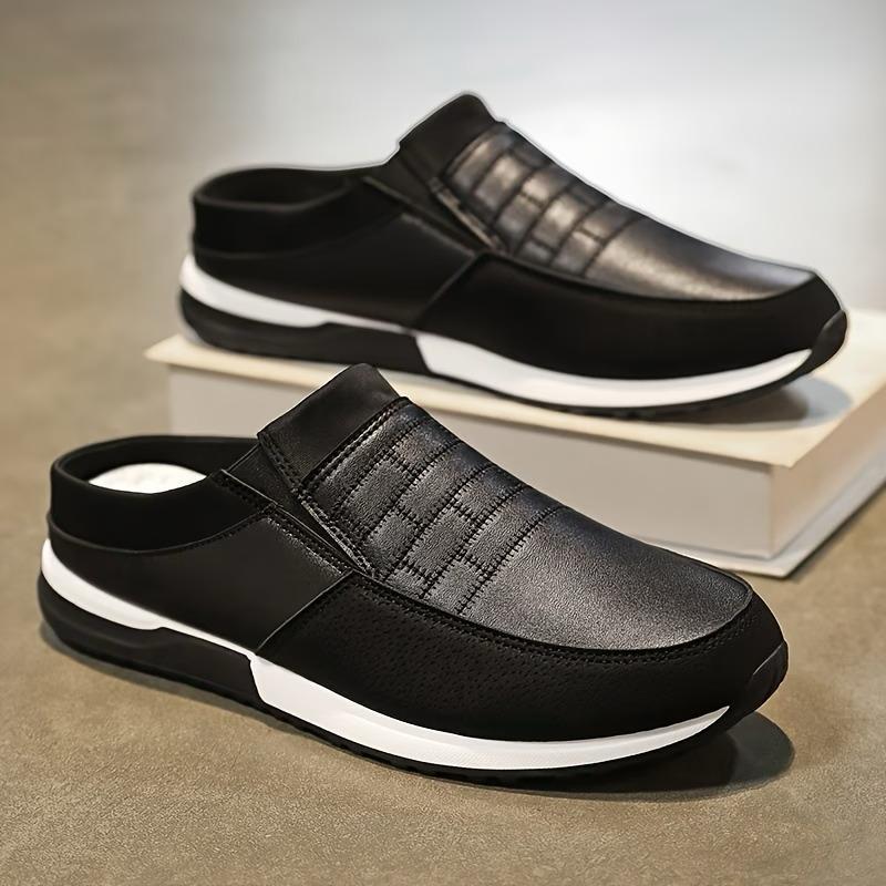 Mens Cloud Comfort Open Black Sandal - Size = 8