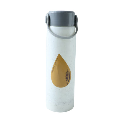 Premium Glass Water Bottle With Mobile Phone Holder (1 Pc 380 Ml)