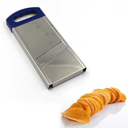 Wukusy plain potato slicer used in household kitchens for cutting and slicing potatoes efficiently.